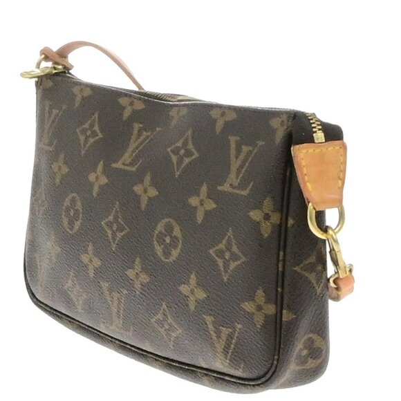 LOUIS VUITTON Pochette Accessoires Hand Bag Monogram Leather BN 82EE115 - Picture 12 of 15